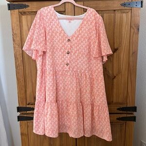 Peach dress size 2x